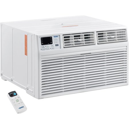GLOBAL INDUSTRIAL 14,000 BTU Through The Wall Air Conditioner, Cool with Heat, 208/230V 292861